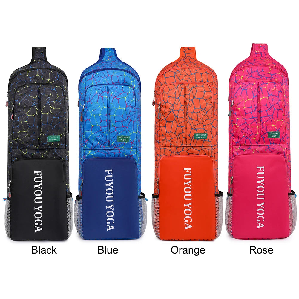 Yoga Pilates Cushion Bag Waterproof Yoga Mat Carry Tote Bag Large Capacity with Zipper Pocket/Mesh Pocket/Handle for Women Men