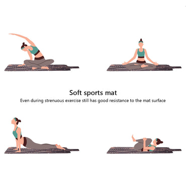 Universal Thickness Yoga Mat Non-Slip Exercise Pad Health Lose Weight Fitness for Relieving Stress Accessories