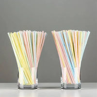 Multicolor Plastic Straws Kitchen Beverage Disposable Drinking Straw Cocktail Rietjes Wedding Birthday Party bar Accessories