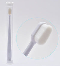 Environmentally Toothbrush Ultra-fine Soft Flat And Waves Head Deep Cleaning Teeth Adult kids Manual Toothbrush For Oral Care