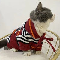 FULIBS Dog Brand Clothing Hoodie Knitted Sweater Small Dog Medium Dog Clothing/Fashion Hoodie