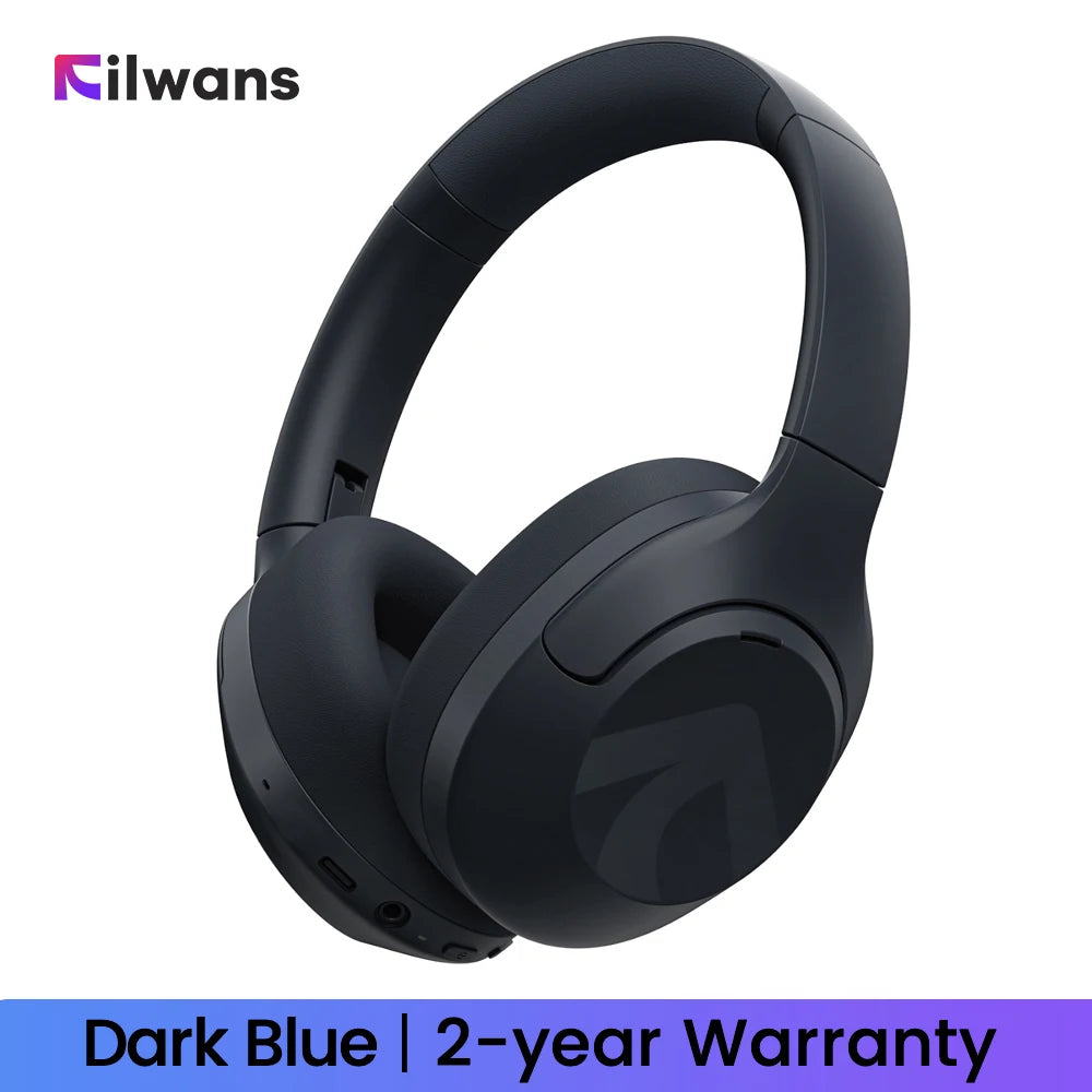 Filwans H Zero pro -50dB ANC Headphones Hi-Res AUDIO Wireless Bluetooth 5.4 5 Microphone Headset 3.5mm PC Gaming Gamer Earphones