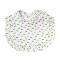 Flower Print Baby Bibs Adjustable Snap Saliva Towel Ruffled Edge Muslin Cotton Burp Cloths Rainbow A Grade Girls Feeding Scarf