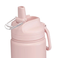 Insulated Stainless Steel Water Bottle with Flip Top Lid 24oz BPA Free Leak Proof Double Wall Vacuum Sweat Free Design