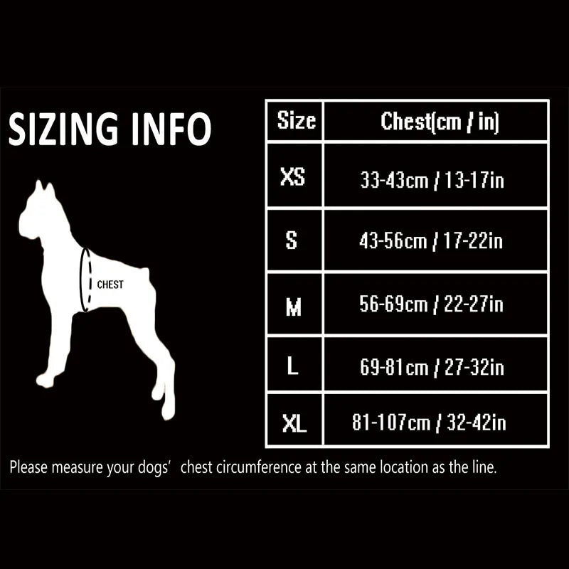 Winhyepet Training Dog Vest Pet Reflectiv Light Nylon Padding Dog service Harness Protective Clothes For Small Meduim Large
