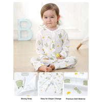 MICHLEY 3pcs Baby Short-Sleeve Rompers Long-Sleeve Jumpsuit Bodysuit Soft White Cartoon Infant Clothes Overalls  For Boys Girls