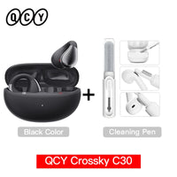 QCY Crossky C30 Wireless Bluetooth 5.4 Earphones Ear clip TWS Sports Earbuds Open Ear Dual-Connection Waterproof Headphones