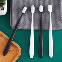 Environmentally Toothbrush Ultra-fine Soft Flat And Waves Head Deep Cleaning Teeth Adult kids Manual Toothbrush For Oral Care
