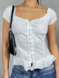Women s Casual Loose Fit Blouse Floral Print V-Neck Short Sleeve Button Front Shirt Fashion Tops Summer Wear