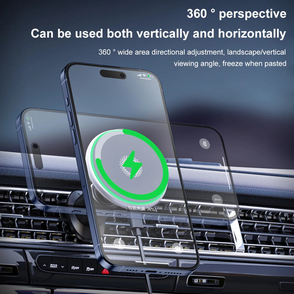 Magnetic Air Vent Phone Bracket for MagSafe Car Mount Smartphone Support Cell Phone Holder for iPhone 12 13 14 15 Series