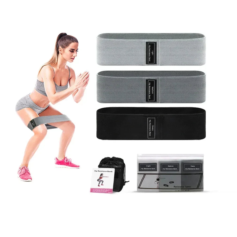 Squat Circle Stretch Fitness Strips Fabric Resistance Hip Booty Bands Glute Thigh Elastic Workout Bands Loops Yoga Gym Equipment