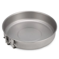 1000ml Ultralight Titanium Frypan Outdoor Camping Hiking Picnic Cooking Frying Pan