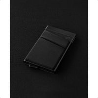 VULKIT Card Holder with Money Pocket Pop Up Wallet RFID Blocking Slim Metal Bank Card Case Holds 5 Cards and Notes Black