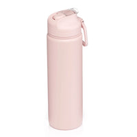 Insulated Stainless Steel Water Bottle with Flip Top Lid 24oz BPA Free Leak Proof Double Wall Vacuum Sweat Free Design