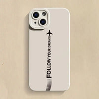Travel-nspired Airplane Route Desian Phone Case for IPhone 16 Pro Max 15 14Plus 13 12 Anti-slip Soft TPU Phone Protective Cover