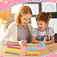 Friendship Bracelet Making Kit,Arts and Crafts String Maker Tool,Birthday Xmas Gifts for Girls 4 5 6 7 8 9 10 11 12+ Years Old