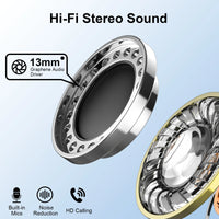 Wireless Earbuds, Bluetooth 5.3 Headphones In Ear with Dual Mic, 35H Wireless Earphones Sport with ENC Noise Canceling Mic.