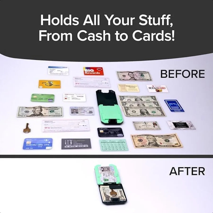 Slim Mint UltraThin RFIDBlocking Aluminum Wallet CrushResistant SpaceOptimizing Card and Cash Holder with OneTouch Access IDThe