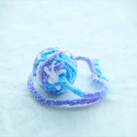 Funny Cat Toys Colorful Yarn Balls with Bell Sounding Interactive Chewing Toy for Kitten Stuffed Toy Ball Cat Supplies