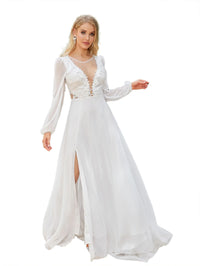 2025 New Women Spaghetti Straps Wedding Dress  Lace Chiffon Backless Long Boho Wedding Bridal Gowns Classic Sexy Evening Dress