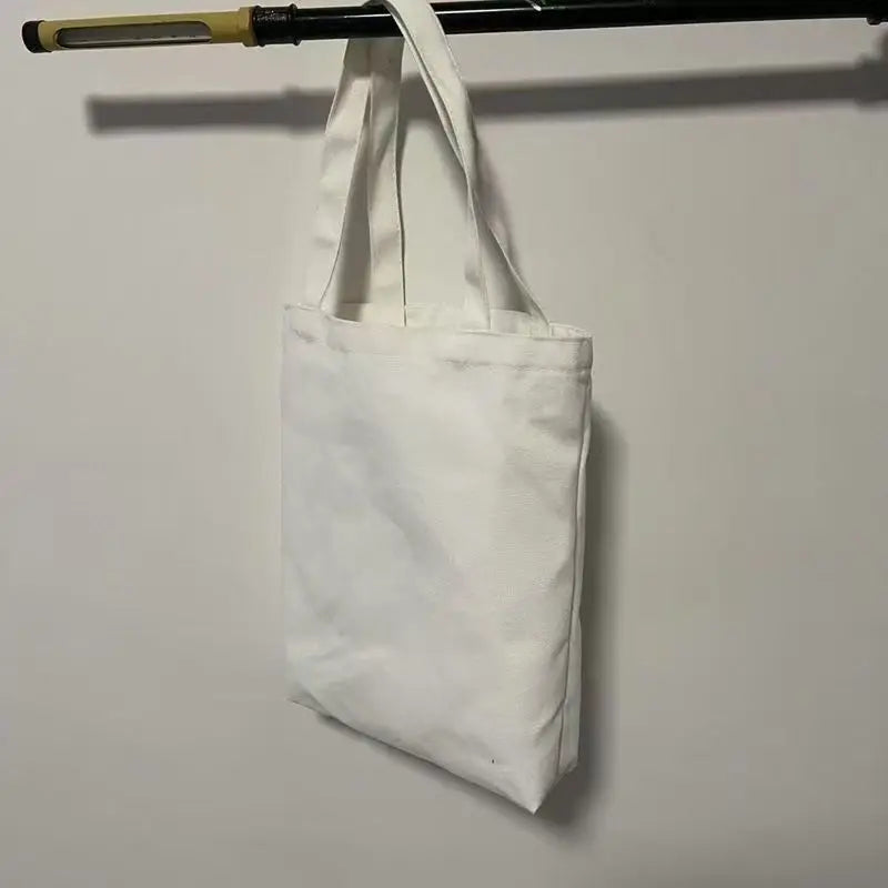 Large Capacity Canvas Shoulder Tote Bag Foldable Eco-Friendly Cotton Tote Bag Reusable Shoulder Bag Shopping Bag