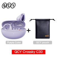 QCY Crossky C30 Wireless Bluetooth 5.4 Earphones Ear clip TWS Sports Earbuds Open Ear Dual-Connection Waterproof Headphones