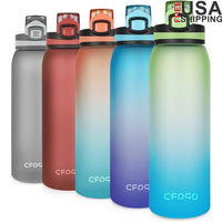 Leak Proof Sports Water Bottle Tritan Reusable Gym Travel Bottle with Flip Top Lid Strainer Fruit Infusion BPA Free Durable