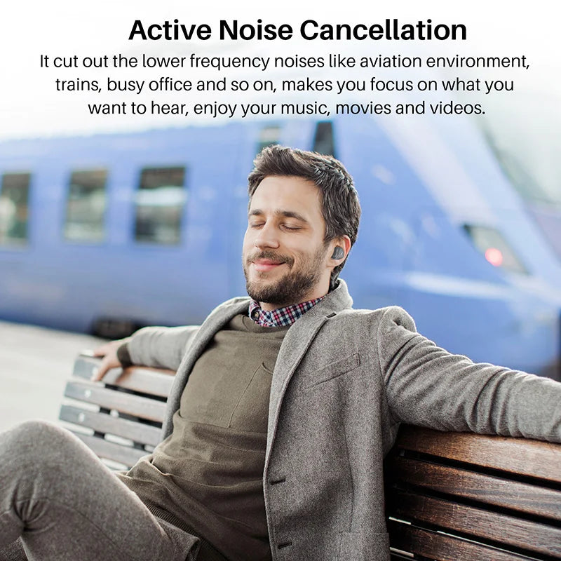 Refurbished TOZO NC7 TWS Earbuds In Ear Wireless Bluetooth Headphones HD Call with Mic Active Noise Cancelling APP Touch Control