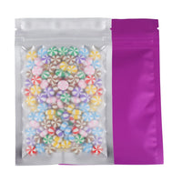 Eco Plastic Bags Aluminum Foil And PP Mylar Bags Matte Gift Pouch Frosted Translucent Kitchen Food Bags Zip Lock Storage Package