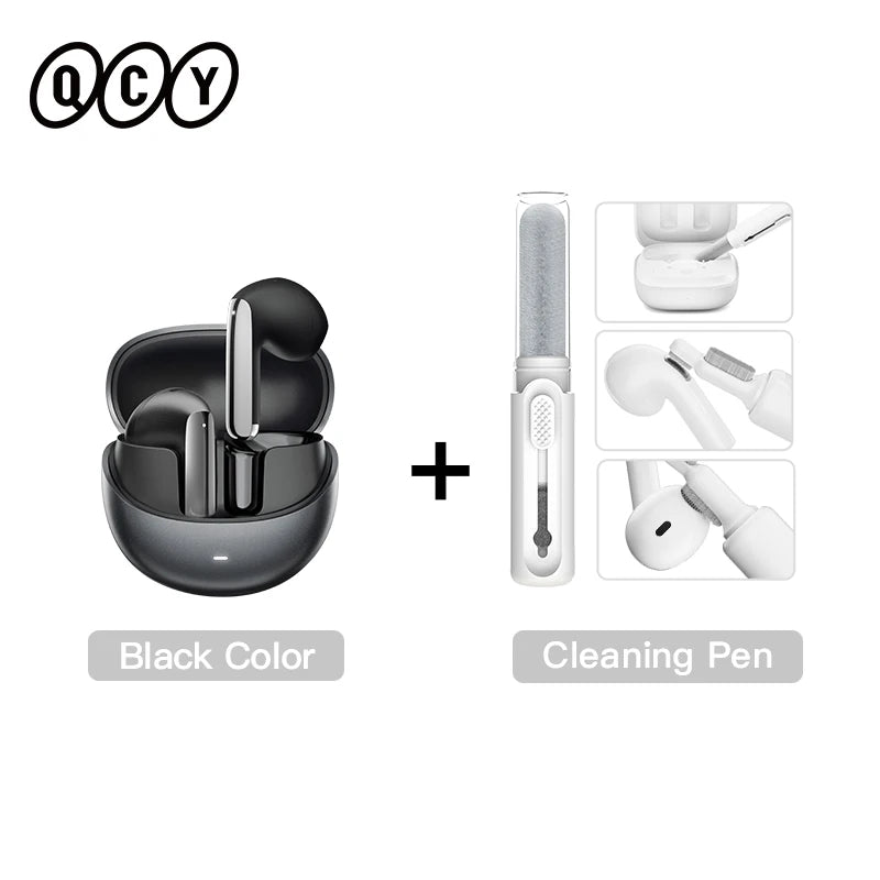 QCY HT10 AilyBuds Pro+ Hybrid ANC Wireless Earphones Hi-Res Audio with LDAC 6 Mics AI HD Call Headset Dual Connection Earbuds