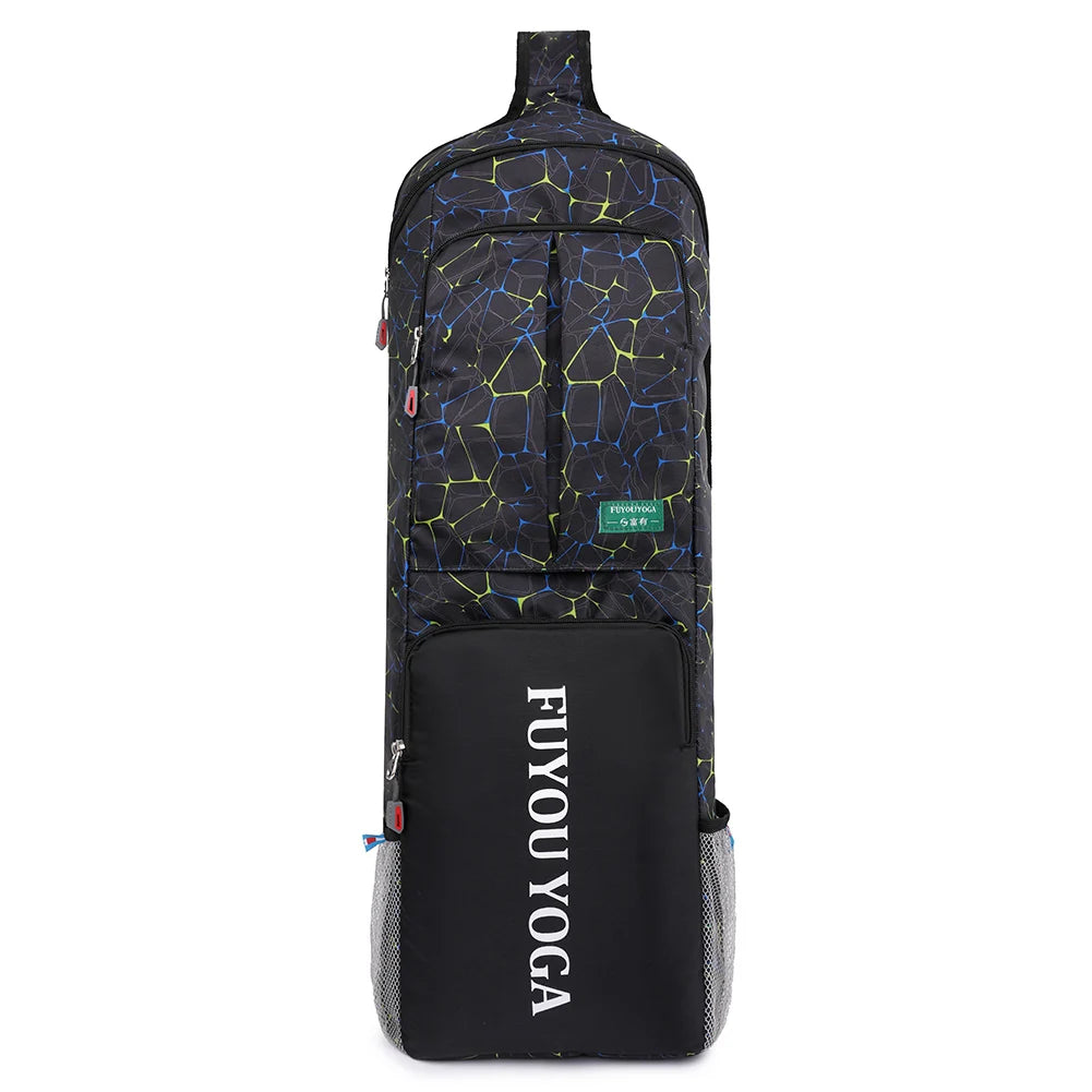 Yoga Pilates Cushion Bag Waterproof Yoga Mat Carry Tote Bag Large Capacity with Zipper Pocket/Mesh Pocket/Handle for Women Men