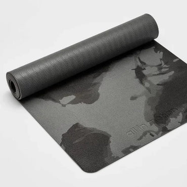 Swirl Print Yoga Mat 5mm Cushioned Support Non Slip PVC Lightweight Exercise Equipment Yoga Aerobics Floor Workouts