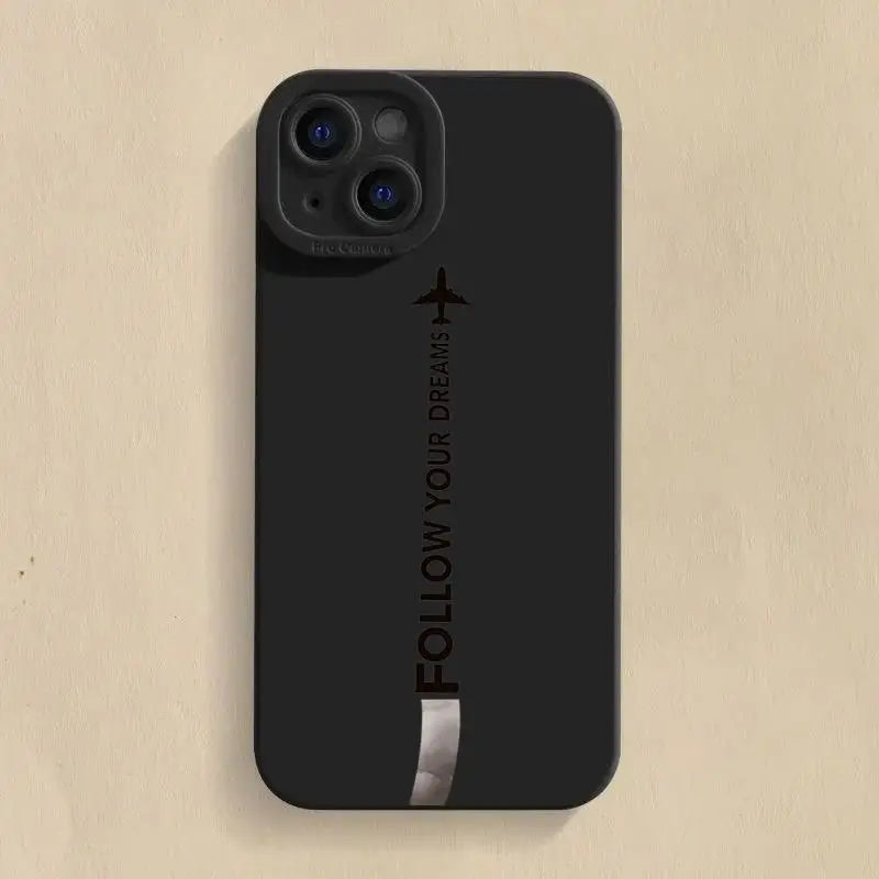Travel-nspired Airplane Route Desian Phone Case for IPhone 16 Pro Max 15 14Plus 13 12 Anti-slip Soft TPU Phone Protective Cover