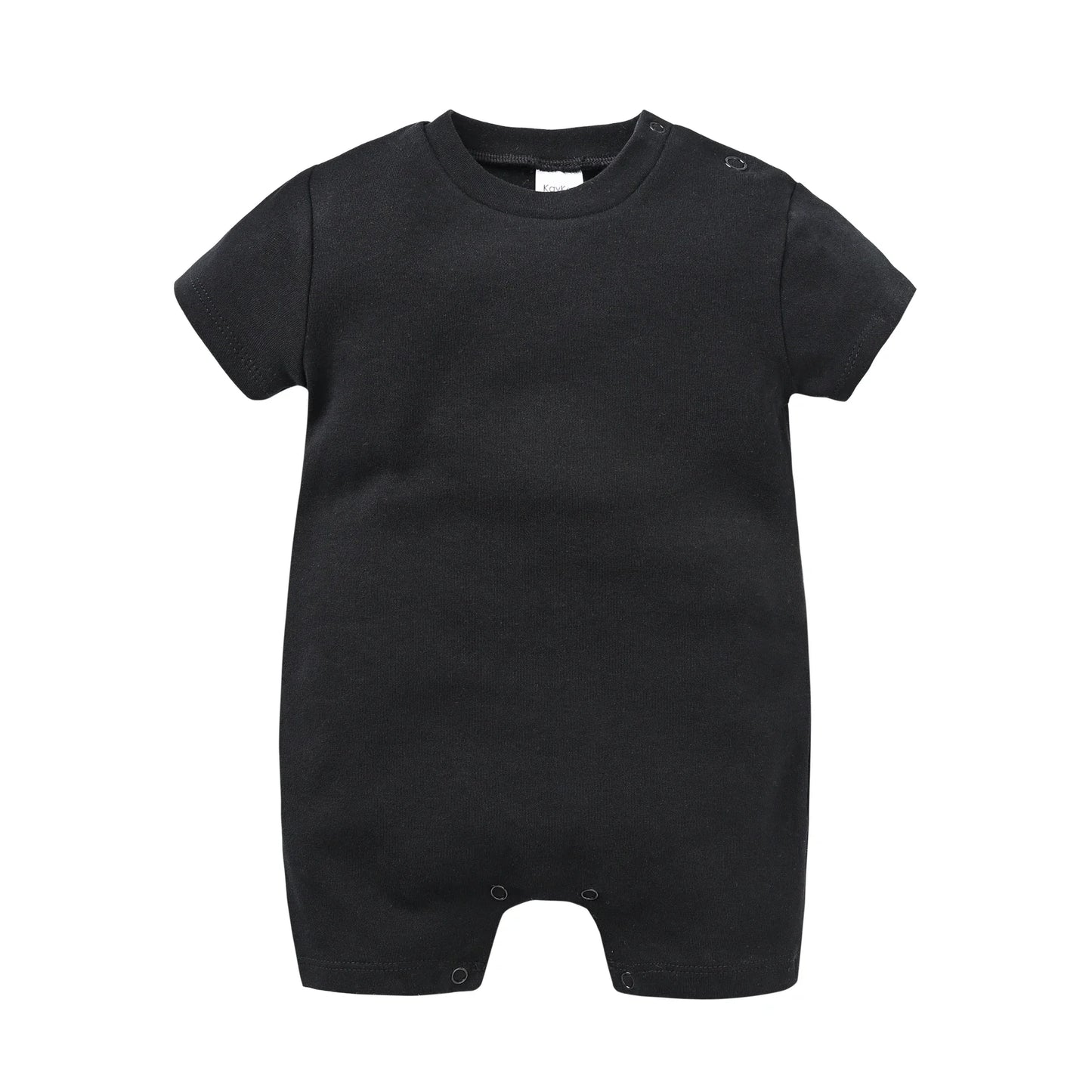 Kavkas Baby Boy Girls Romper Short Sleeve Summer Newborn Cotton Clothes 0-12 Months White Black Design Infant Costume