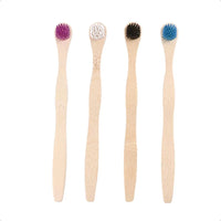 Tongue Toothbrush Adults Tongue Brush 4pcs Tongue Cleaner Bamboo Tongue Brush Oral Bad Breath Brush Cleaner Tongue Deep Cleanin