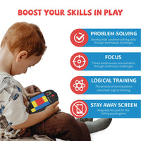 Rechargeable Super Slide Huarong Road Smart Sensor Game 500+ Level Brain Teaser Puzzles Interactive Fidget Toys For Kids Gifts