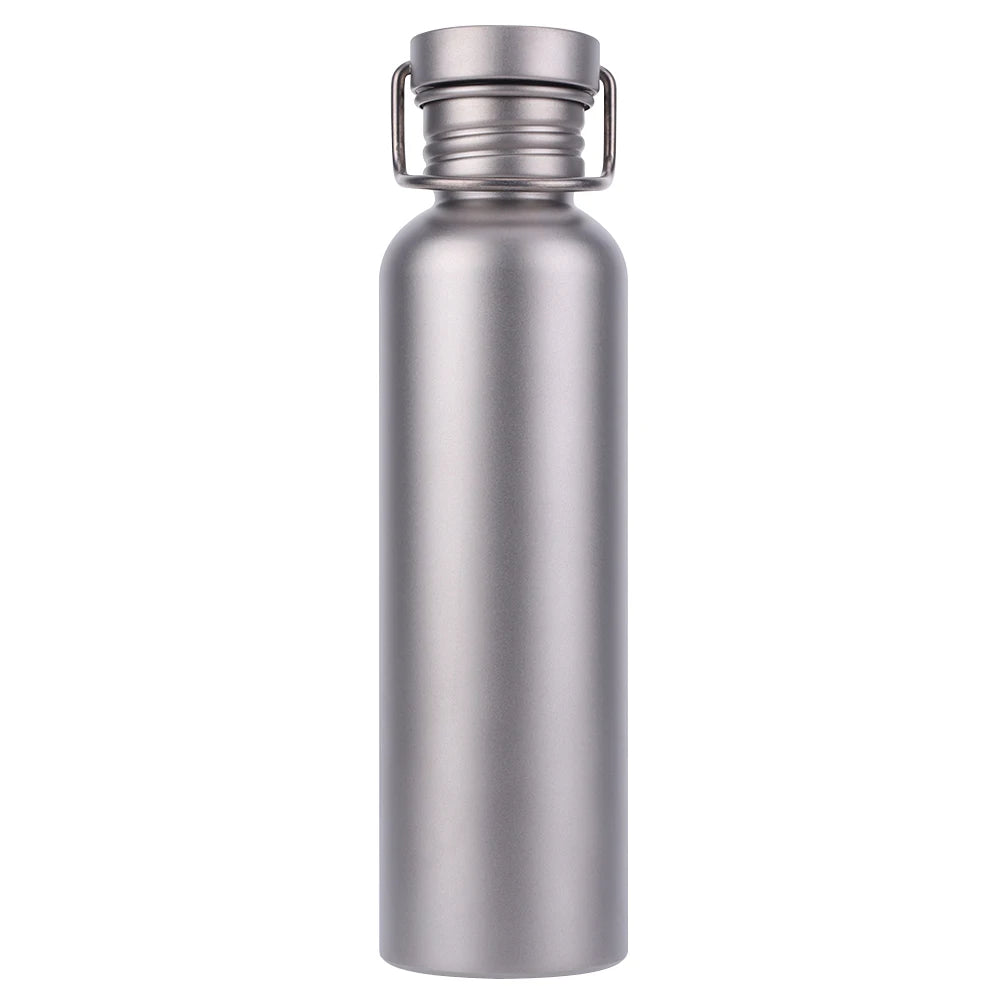 500/600/750ml Titanium Water Bottle with Lid Lightweight Drinking Bottle Leak-Proof Ultralight Water Bottle for Outdoor Picnic