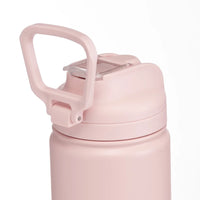 Insulated Stainless Steel Water Bottle with Flip Top Lid 24oz BPA Free Leak Proof Double Wall Vacuum Sweat Free Design