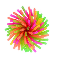 500 Pack 10.25 Inch Wrapped Neon Bendable Drinking Straws Flexible Disposable Straws Parties Kids Cocktails Home Use