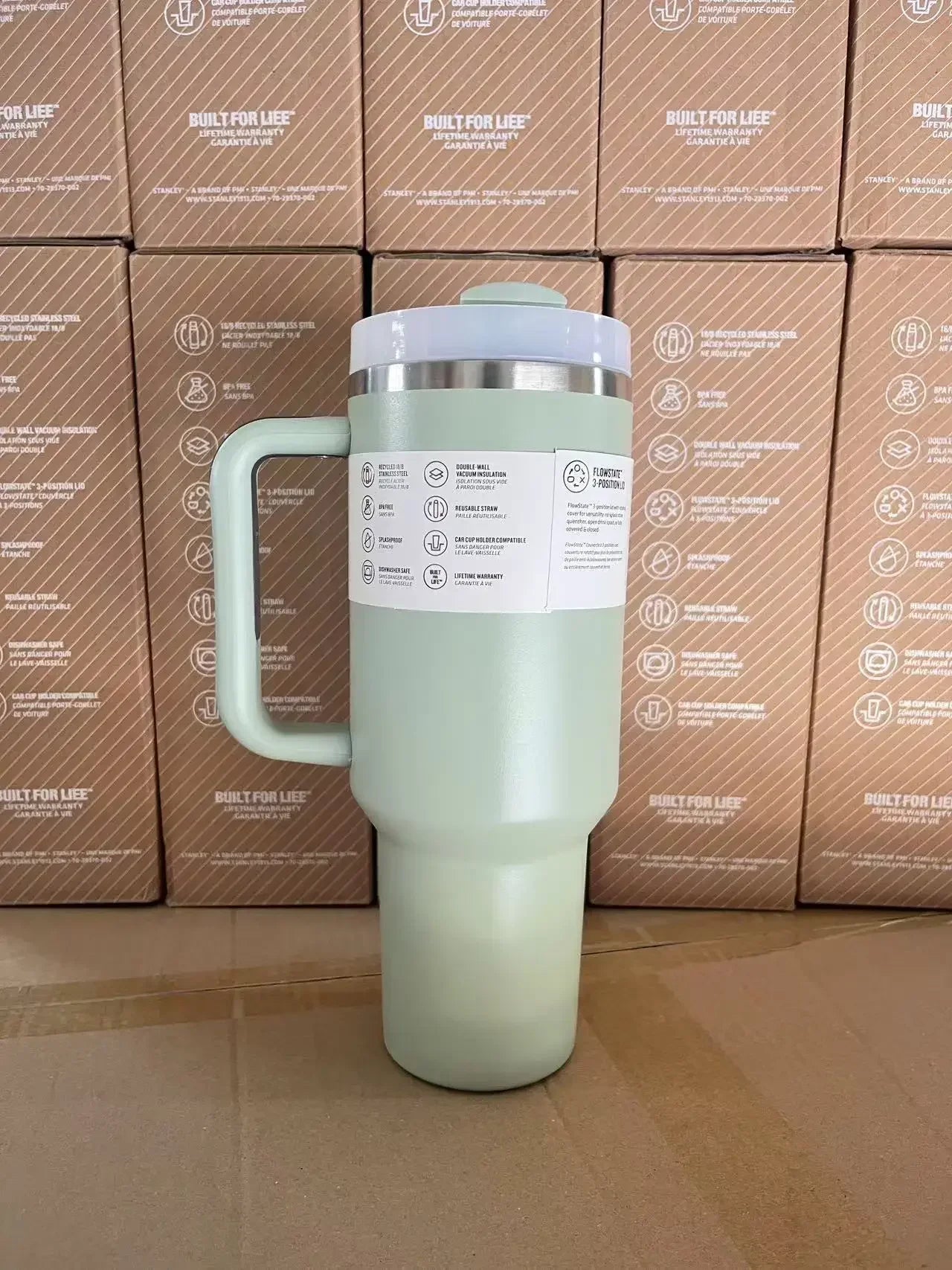 NEW 40oz Mug Stitch Stainless Steel Portable Large Capacity Water Cup Travel Water Bottle Kawaii Cups Gifts