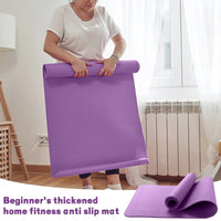 Foldable Yoga Mat Eco Friendly EVA Folding Travel Fitness Exercise Mat 173*61*0.4cm for Yoga Pilates & Floor Workouts