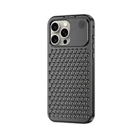 Aromatherapy Aluminum Metal Case For iPhone 15 Plus 14 13 12 Pro Max Heat Dissipation Full Shockproof Auto Popup Fragrance Cover