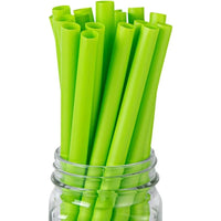 9.1 Inch Disposable Boba Straws 100 Count Compostable PLA Straws Wider Mouth Durable Eco-Friendly Hot Cold Beverages