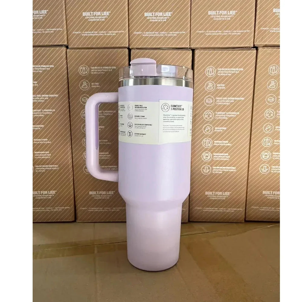 NEW 40oz Mug Stitch Stainless Steel Portable Large Capacity Water Cup Travel Water Bottle Kawaii Cups Gifts