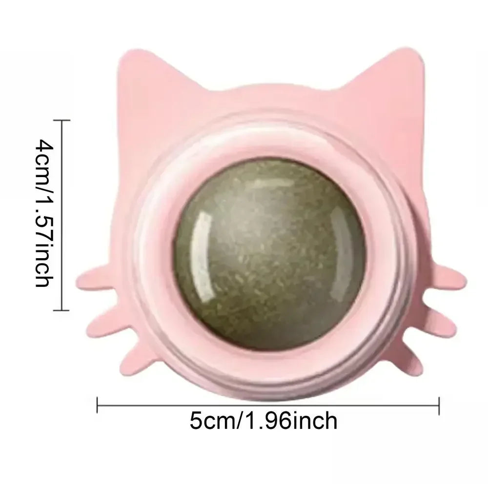 Catnip Balls Funny Lickable Dental Chew Toys for Kittens Interactive Teeth Cleaning Small Medium Cats Multi Color Pet Supplies