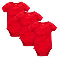 3PCS 5PCS Baby Boys Girls Clothes Solid White Short Sleeve Cotton Baby Bodysuits body bebe 0-24 months Newborn Jumpsuit