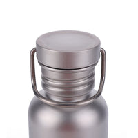 500/600/750ml Titanium Water Bottle with Lid Lightweight Drinking Bottle Leak-Proof Ultralight Water Bottle for Outdoor Picnic