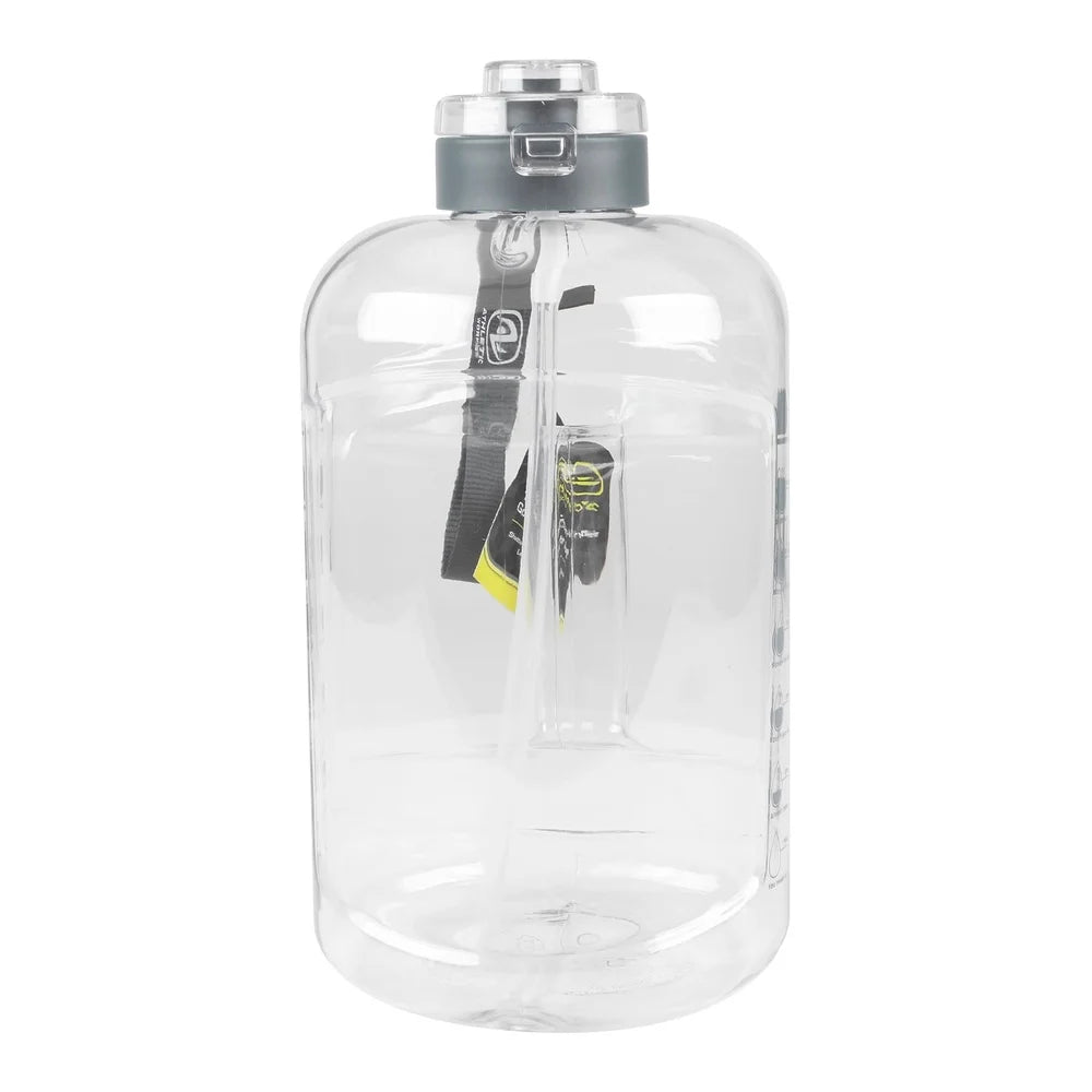 128 oz Water Bottle BPA Free Tritan Dual Lid Hydration Jug Easy Clean Travel Hiking Camping Insulated Wide Mouth Portable