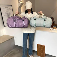 Oxford Cloth Gym Backpack Compartment Travel Knapsack Independent Shoe Position Large-capacity for Men Women for Trekking Travel
