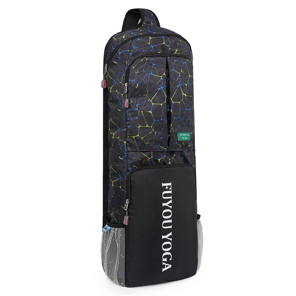 Yoga Pilates Cushion Bag Waterproof Yoga Mat Carry Tote Bag Large Capacity with Zipper Pocket/Mesh Pocket/Handle for Women Men